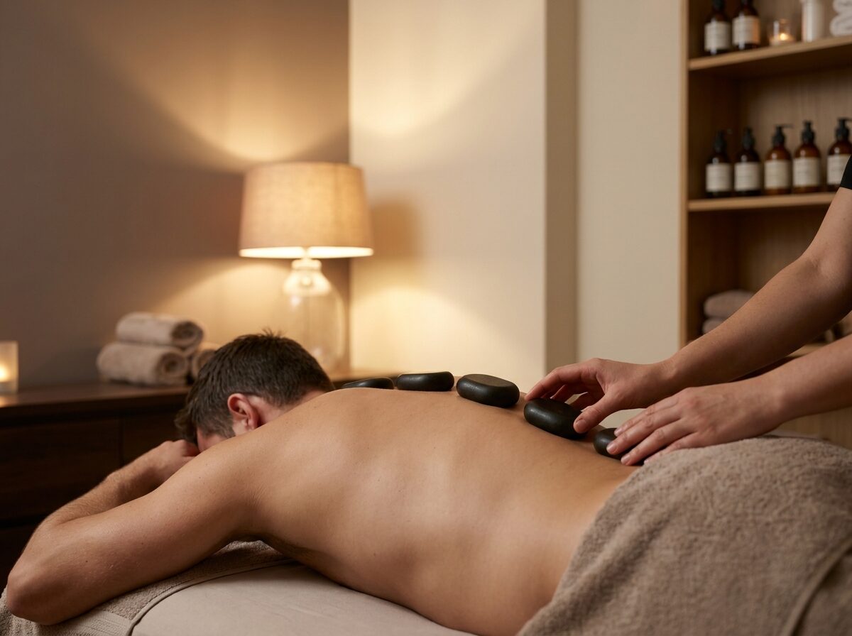 Hotstone-massage met warme basaltstenen